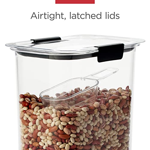 Rubbermaid Brilliance 28-Piece Assorted Food Storage Container Set with Scoops, Airtight BPA-Free