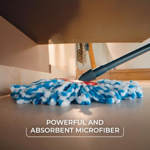 O-Cedar EasyWring RinseClean Microfiber Mop Refill 4-Pack - Classic - Blue