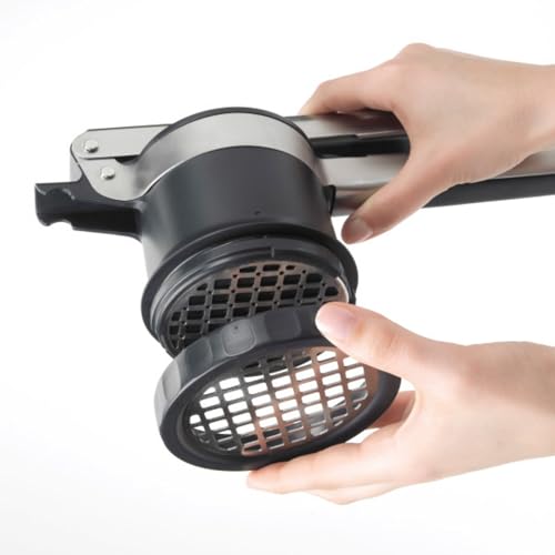 Adjustable Potato Ricer with Stainless Steel Disks - 1 EA - Multiple Consistency Settings
