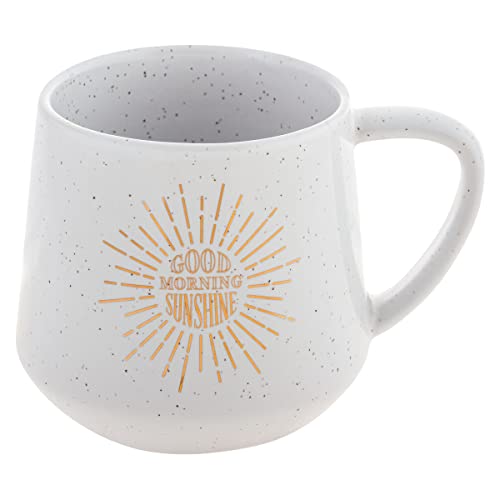 Karma 16 oz Chic Ceramic Coffee Mug Good Morning Sunshine - Cute and