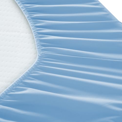 Luv4babe Blue Hospital Bed Sheets Set 6-Piece, 36x80x9 Inches, Home Use