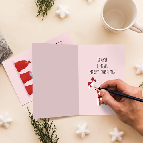 Nchigedy Naughty Christmas Card for Husband, Boyfriend – Variation #2, Funny Xmas Card for Him