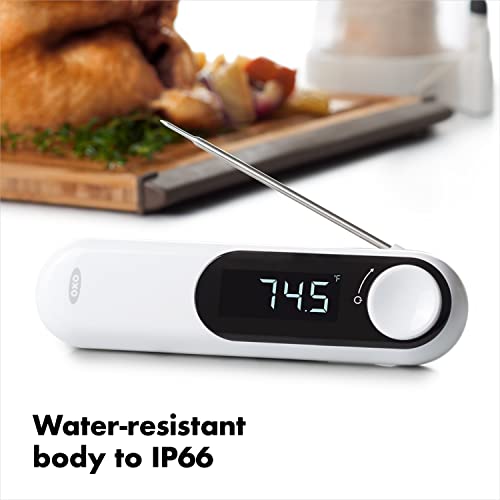Digital Food Thermometer - Waterproof, Fast Reading, Rotating Probe, Backlit Screen - Thermocouple Model - Variation of Thermometer