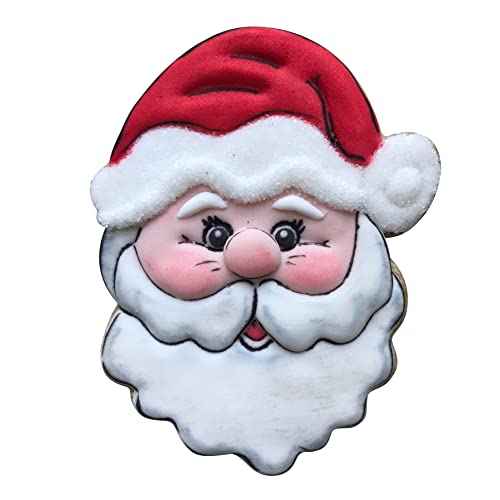 LILIAO Christmas Santa Face Cookie Cutter - 3.4 x 4.3 inches - Stainless Steel