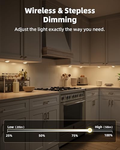 EZVALO 6-Pack Under Cabinet Lighting with Charging Station,