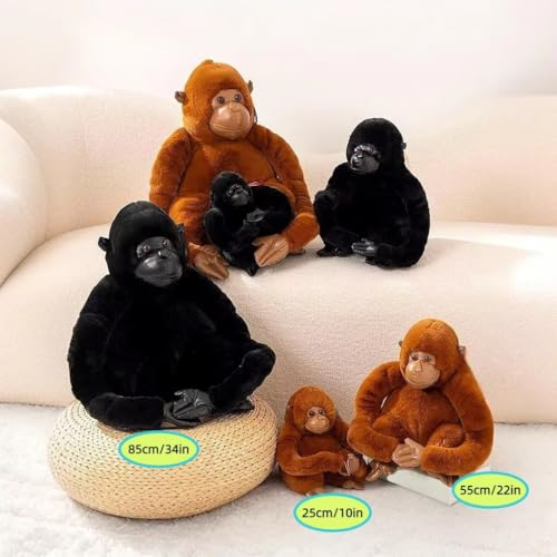 10" Plush Soft Gorilla Monkey Stuffed Animal Pillow, Pillow, Plush Doll Animal Toys, Plush Interactive Toys Suitable for Children and Adults