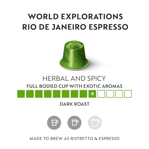 Nespresso Original Rio de Janeiro Dark Roast Coffee Pods - 50 Count