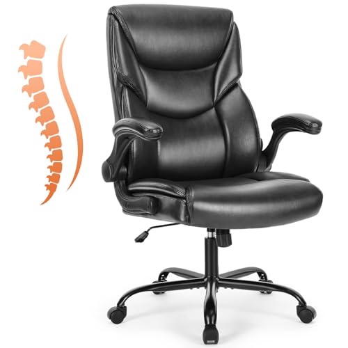 Sweetcrispy Inky 1-Pack Gaming Computer Desk Chair with Lumbar Support & PU Leather