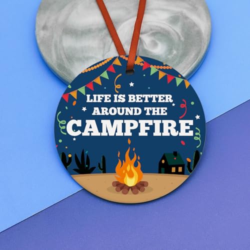 Camping Christmas Ornaments for Men Women Camper Holiday Decor Gift