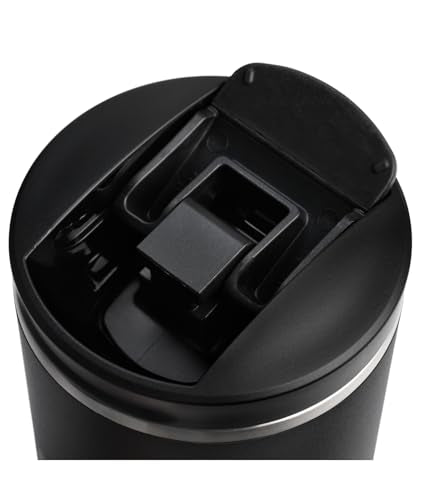 STANLEY Transit FlipTop Mug | Leakproof Coffee Travel Cup | Vacuum Insulated Stainless Steel | Stays Hot or Cold for Hours | BPA-Free | 20 oz | Black 2.0