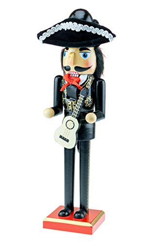 Mariachi 14 Inch Traditional Wooden Nutcracker - Clever Creations