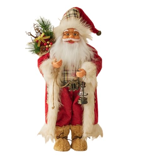 Eforcase Red 45cm Santa Claus Christmas Decoration Standing Figurine