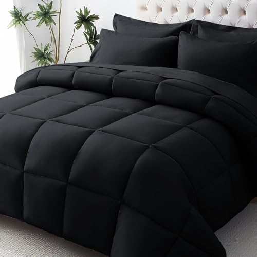JOLLYVOGUE Queen Comforter Set, Ultra-Soft Bed in a Bag Size 7
