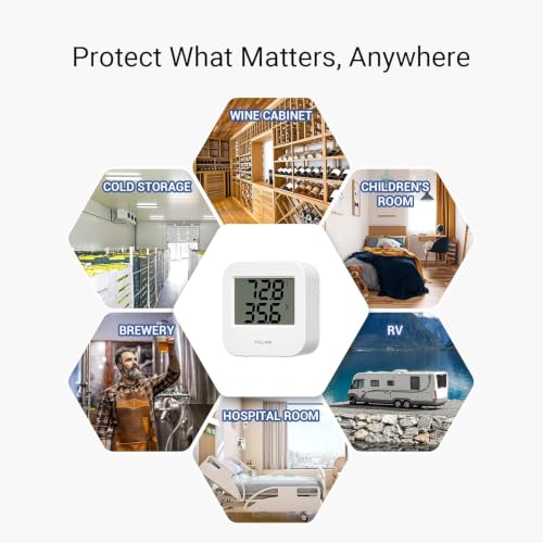 YoLink Indoor Temperature and Humidity Sensor Kit with Hub - Long-Range Wireless