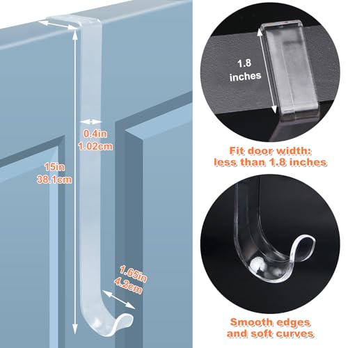 15 in Wreath-Hangers, 2 Pack Easter-Christmas-Halloween Decorations, Fall Door Welcome Sign, Inside-Outside Over The Door Hooks Organizer Home Decor