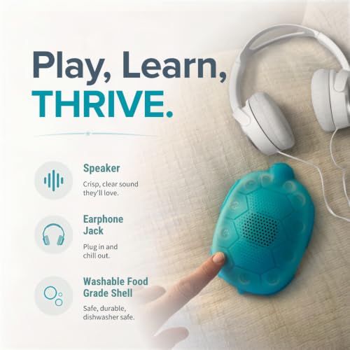 Kids Meditation Turtle Audio Player - Screen-Free Relaxation for Ages 3-12 - Zenimal Kids