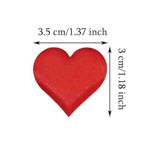 ONLYKXY 200Pcs 3.5cm Big Sponge Confetti Decor Glitter Flower Heart Shape Petals Table Decoration for Wedding Party Valentine's Day Scatter Ponge Petal Confetti (Red)