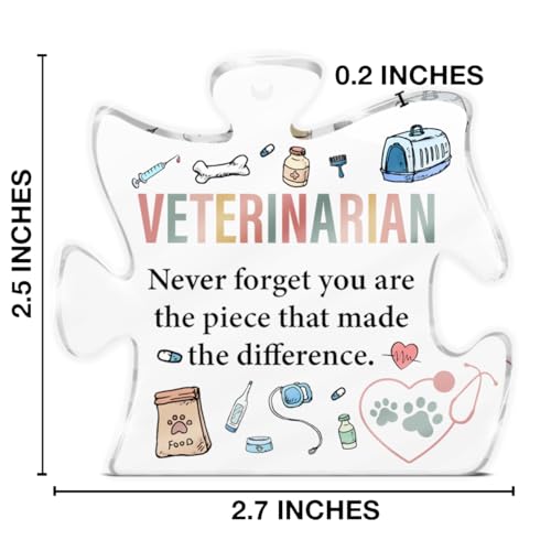 Veterinarian Gift Acrylic Puzzle Ornament – Vet Tech Graduation Appreciation