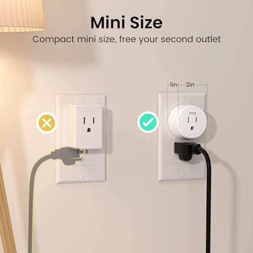 WiFi Smart Plug Mini 4-Pack, Alexa & Google Compatible, Timer & APP Control, 2.4GHz Only, ETL FCC Listed, White - Variation 4
