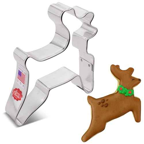 Reindeer/Deer Cookie Cutter 3.5" Made in USA by Ann Clark