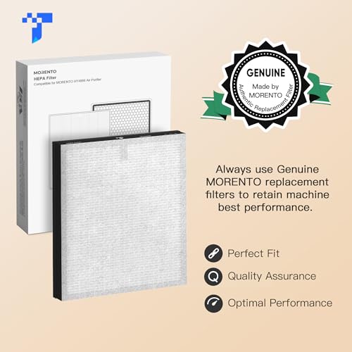 Genuine HEPA HY4866 Replacement Filter Set - Light Grey, 2 Pack - Enhanced Filtration