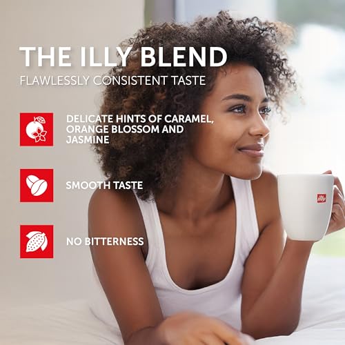 Illy Classico Medium Roast Coffee Capsules 10 Count Pack of 5 - Compatible with Nespresso