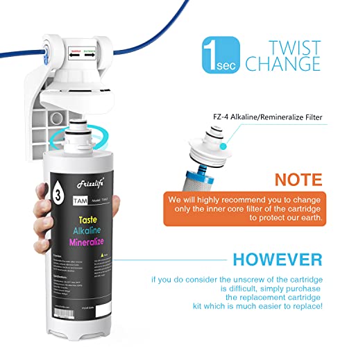Replacement Filter Cartridge for Reverse Osmosis & Alkaline Water Systems - Frizzlife TAM3