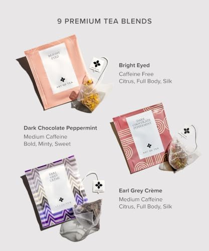 Assorted Tea Bags Sampler Set - Caffeinated & Herbal 50 Count with Variations