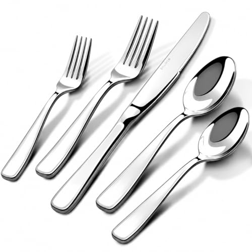 Stilloye Heavy Duty 18/10 Stainless Steel Flatware Set for 8 - 40 Pieces
