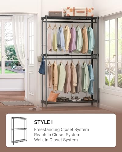 Expandable Closet Organizer System Adjustable Clothes Rack