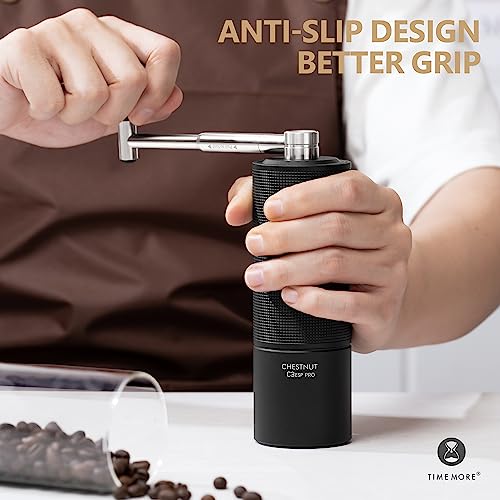 TIMEMORE Chestnut C3 ESP Pro Manual Coffee Grinder Black - Precise Conical Burrs