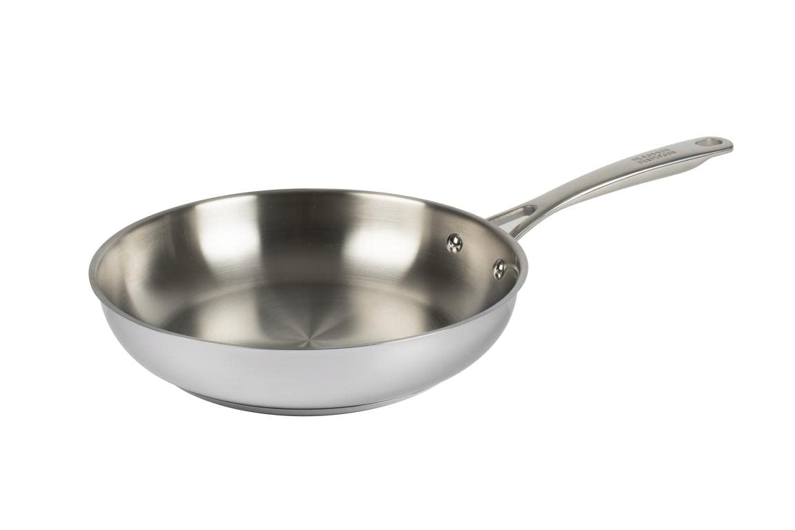 KUHN RIKON Allround Stainless Steel Uncoated Frying Pan, 24 cm