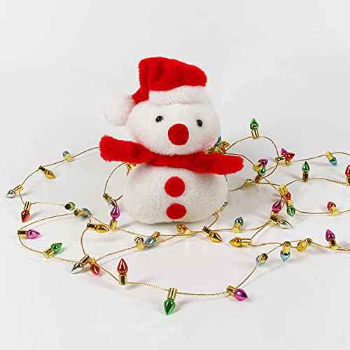 Orgrimmar Fake Light String Christmas Decoration Doll House Miniature Furniture Accessories String Lights (5m/197inch)