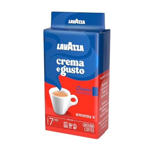 LavAzza Crema e Gusto Medium Roast Ground Coffee 8.8 oz Pack of 8 - Classico Variant