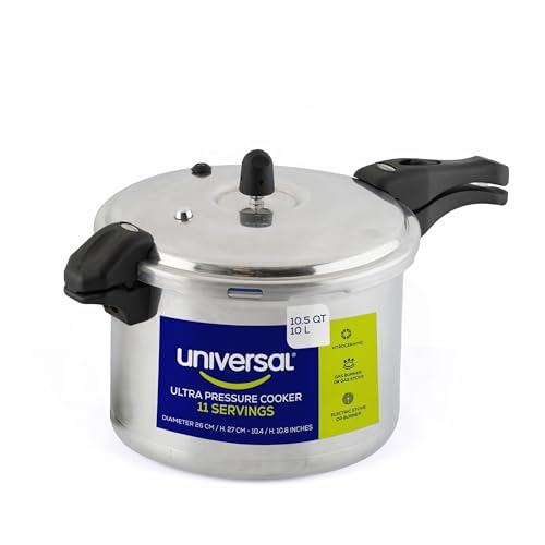 Universal 10.5 Qt Aluminum Pressure Cooker - Heavy Duty Olla de Presion