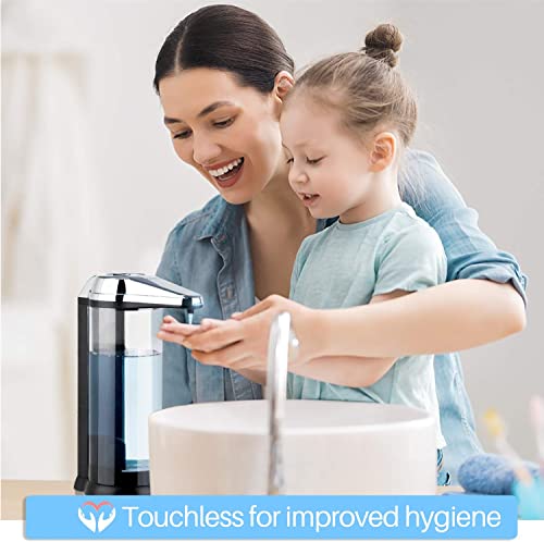 17oz Touchless Liquid Soap Dispenser - Chrome 2-Pack, Adjustable Volume