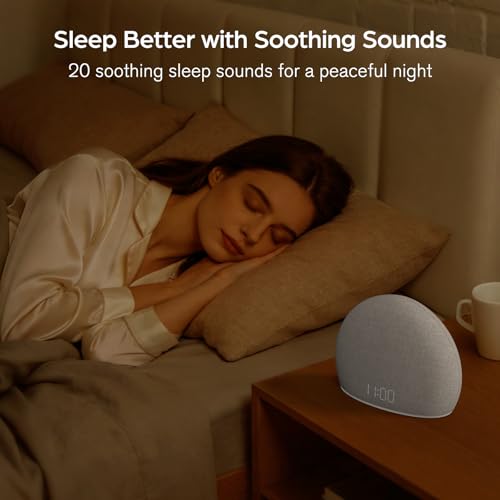 HOUSBAY Sunrise Alarm Clock with White Noise Sound Machine - Classic White