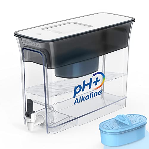 Waterdrop WFD-40L-A Water Filter Dispenser - Alkaline Filtration, Black - Upgraded Alkaline Variation