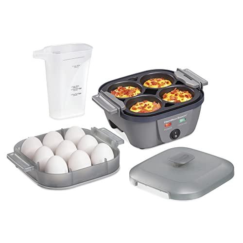 Hamilton Beach 6-in-1 Electric Egg Cooker for Hard Boiled Eggs, Sous