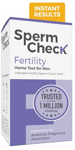 SpermCheck Fertility Sperm Count Test Kit for Men - 1 Count, Over 98% Accurate