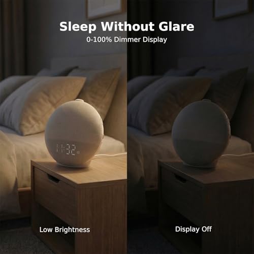Sunrise Alarm Clock with Sleep Sounds & Night Light – Wake Up Calm & Rest Well