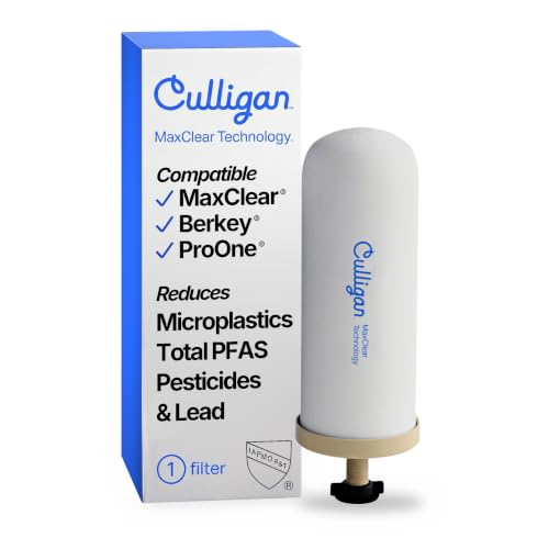Gravity Water Filter Replacement 1-Pack for Microplastics Lead PFAS Reduction