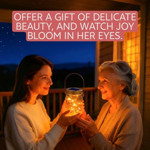 12 Pack Solar Mason Jar Lanterns Outdoor Waterproof Garden Lights - Variation of THIS listing