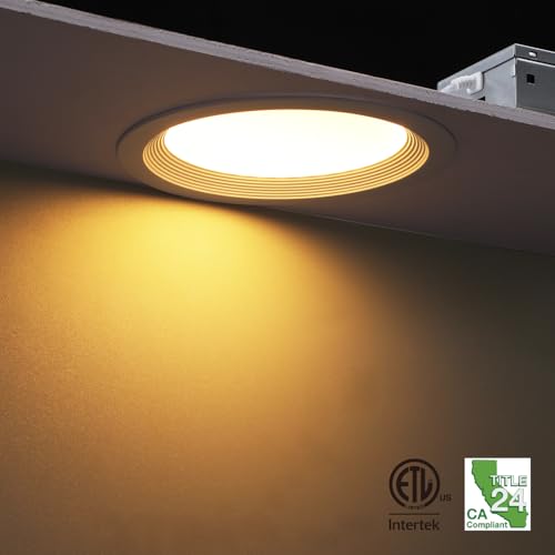 6 Inch Slim LED Recessed Lights - 8 Pack 5CCT Anti-Glare Aluminum Downlights