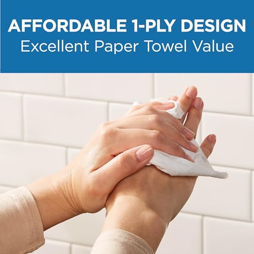Georgia-Pacific Pacific Blue Basic C-Fold Paper Towels 2,400 Count, White, 10.1 x 12.7 Inches, Bulk Pack