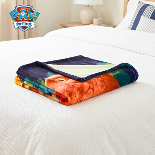 Paw Patrol Dino Movie Throw Blanket - 46 x 60 Inches Soft Plush Cozy for Couch & Travel - Officially Licensed
