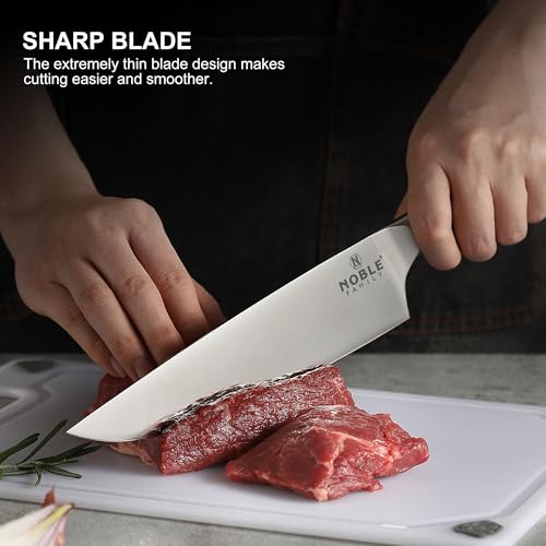 Knife Set with Block Black - 16-Piece Kitchen Cutlery & Sharpener