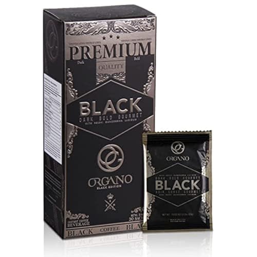 Organic Gourmet Black Coffee with Ganoderma Lucidum - 30 Sachets