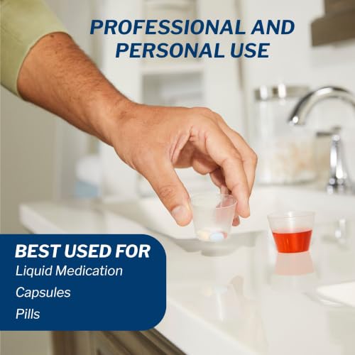 McKesson 1 oz (30 mL) Clear Disposable Medicine Cups 5000 Count - Small Mixing Cups