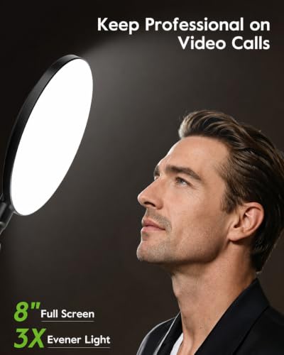 LED Desk Lamp for Home Office & Video Calls - 98 CRI, Dimmable, 37" Adjustable Swing Arm